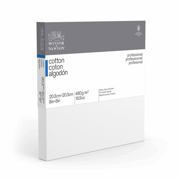 Winsor & Newton Professional Canvas 3/4" Thin Edge Pack Of 5#Size_8X8 INCH