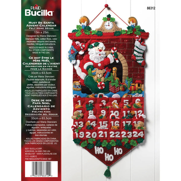 Bucilla Advent Calendar Must Be Santa
