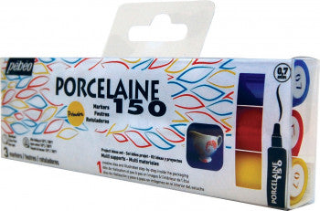 Pebeo Porcelaine 150 Fine Marker Set Of 3 Primary Colours