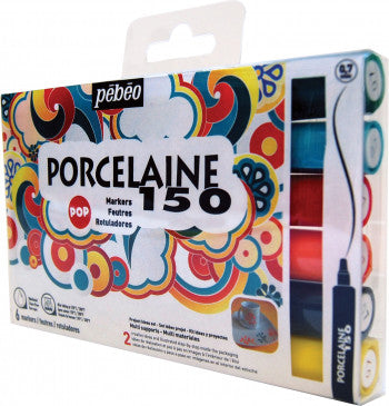 Pebeo Porcelaine 150 Fine Marker Set Of 6 Pop Colours