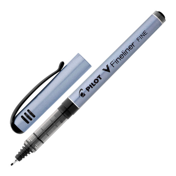 Pilot V-Fineliner Fibre Tip 0.5mm Pens#colour_BLACK