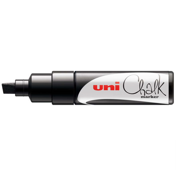 Uni Chalk Marker 8.0mm Chisel Tip PWE-8K#Colour_BLACK