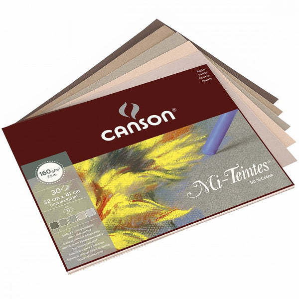 Canson Mi-Teintes Greys 160gsm 32x41cm 30 Sheet Pad