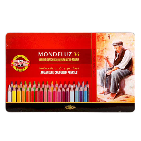 Koh-I-Noor Mondeluz Colouring Pencil Tin of 36