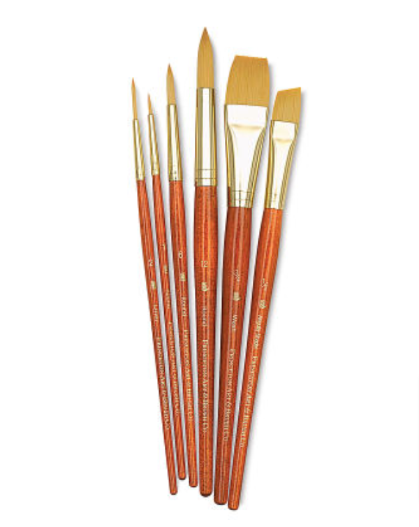 Princeton Real Value Golden Taklon 9153 Brushes Set of 6