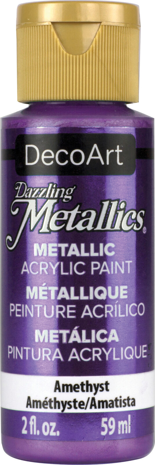 Decoart Dazzling Metallics Paint 2oz 59ml#Colour_AMETHYST