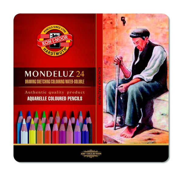 Koh-I-Noor Mondeluz Colouring Pencil Tin of 24