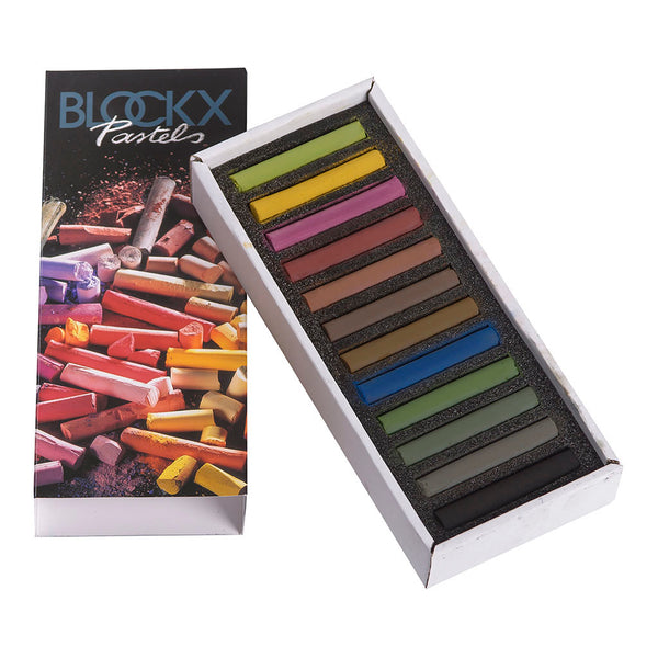 BLOCKX Soft Artists' Pastels Assorted Light Colours Set of 12