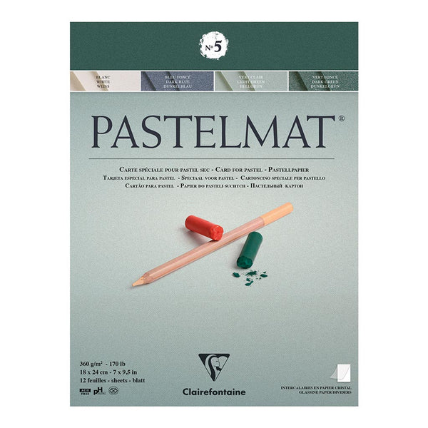 Clairefontaine Pastelmat Pad No. 5 12 Sheets#Dimensions_18X24CM