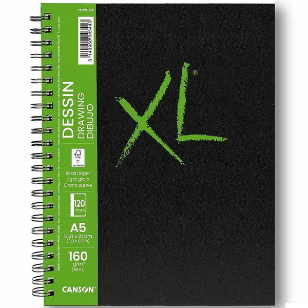 CANSON XL Drawing Book 160gsm 60 sheets#Size_A5P
