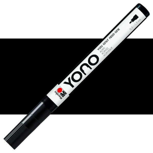 Marabu YONO Acrylic Markers Fine#Colour_BLACK