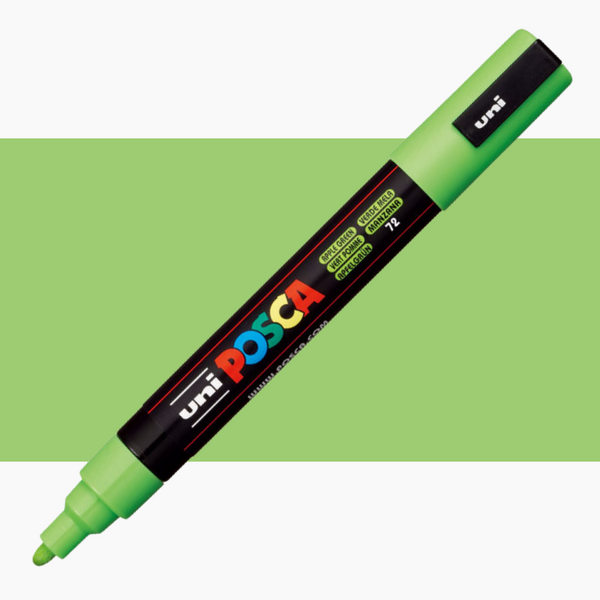 Uni Posca Markers PC-5M Medium 1.8-2.5mm Bullet Tip#Colour_APPLE GREEN