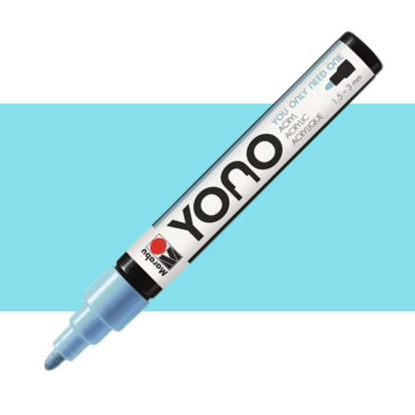Marabu YONO Acrylic Markers 1.5-3MM Bullet Tip#Colour_AQUAMARINE