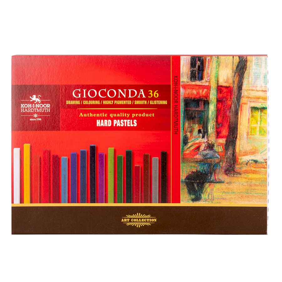 KOH I NOOR Gioconda Pastelpotloden Met Puntenslijper En Pastelborstel 48 Stuks 1450892077 KOH I NOOR Gioconda Pastelpotloden Met Puntenslijper En Pastelborstel 48 Stuks 1450892077