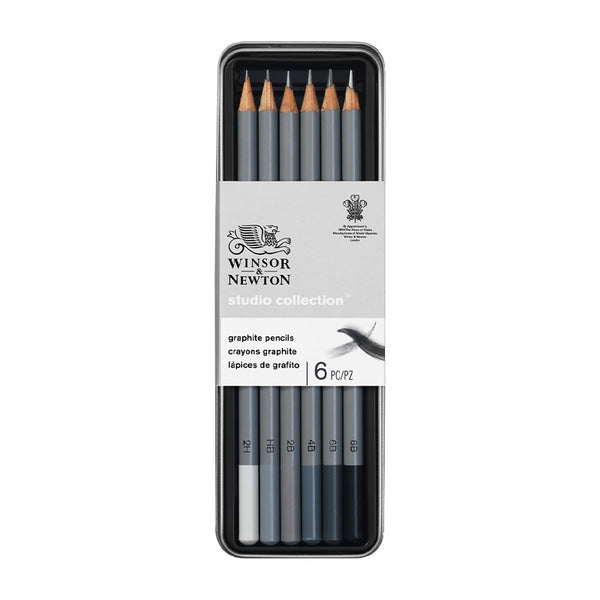 Winsor & Newton Studio Graphic Pencil Tin#pack size_6