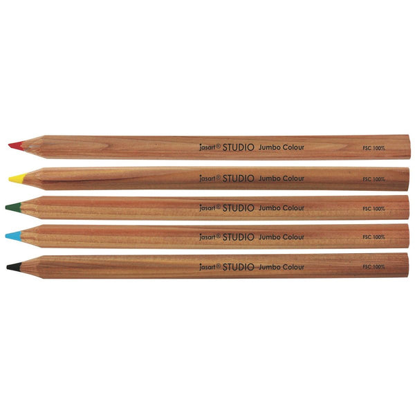 Jasart Studio Jumbo Colour Pencil#Colour_BLACK