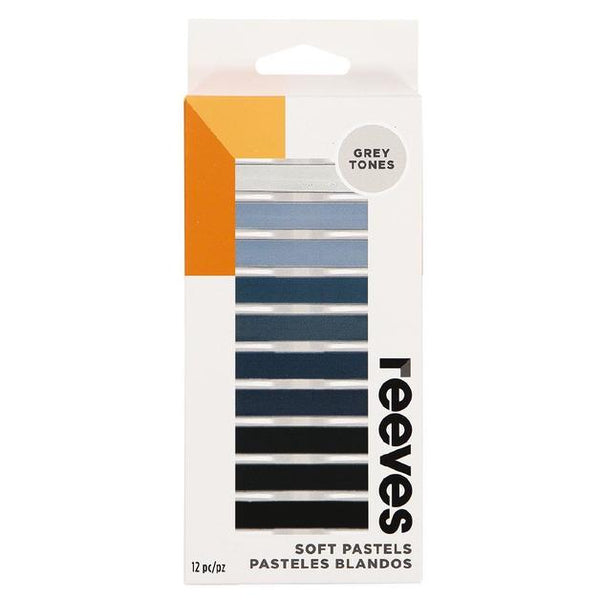 Reeves Soft Art Pastel Set Of 12 Greys