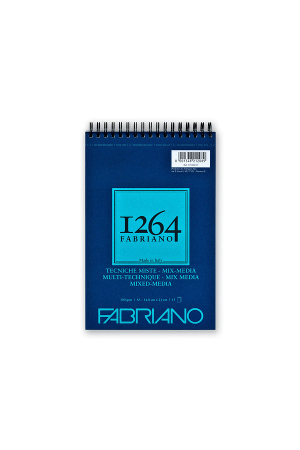Fabriano 1264 Watercolour Pad 300gsm#Size_A5