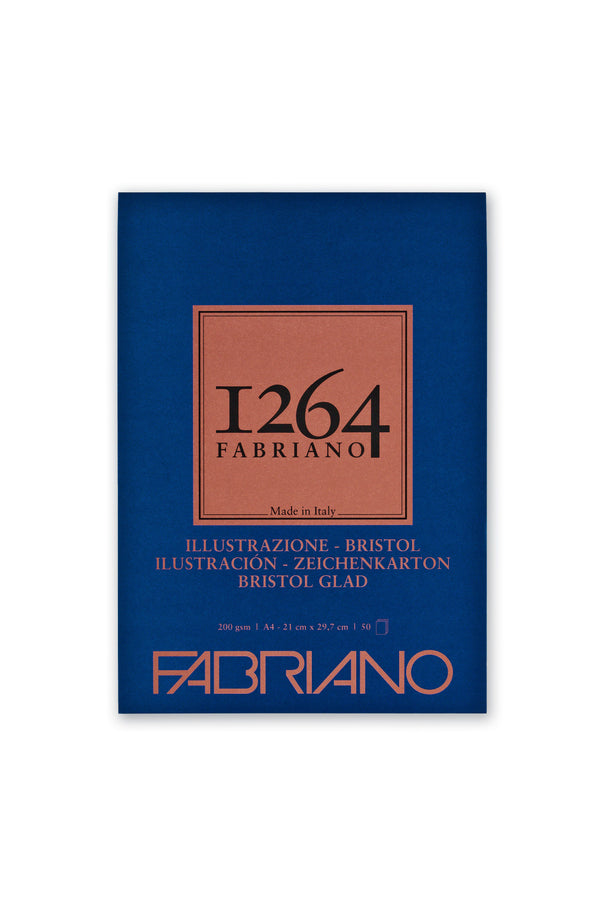 Fabriano 1264 Bristol Pad 200gsm 50 Sheets#Size_A4