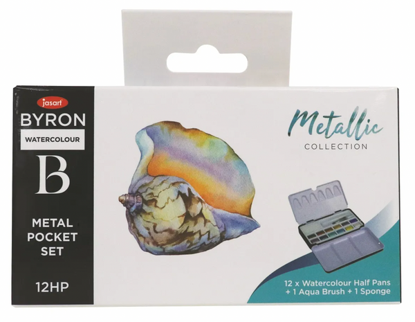 Jasart Byron Watercolour Pocket - Set of 12#Colour_METALLIC