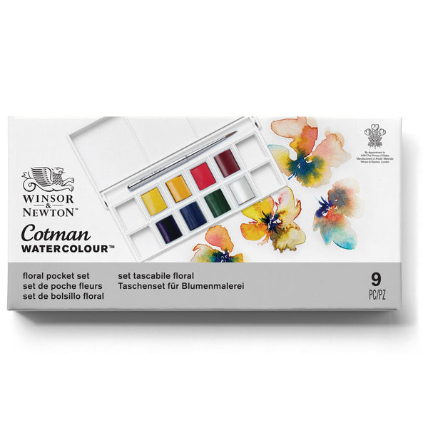 Winsor & Newton Cotman Watercolour Pocket Paint Set Floral