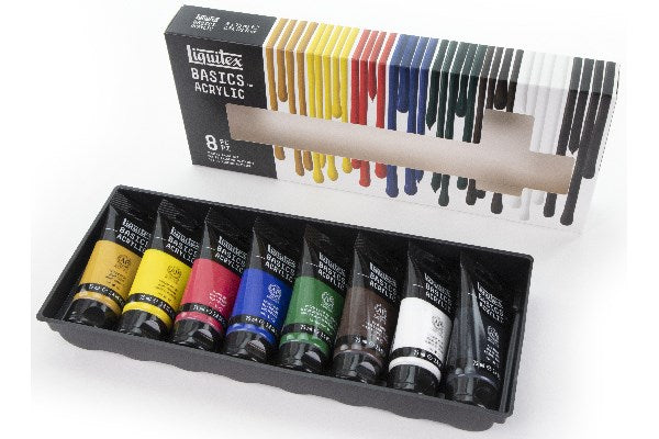 Liquitex Basics Acrylic Paints 75ml - Set of 8