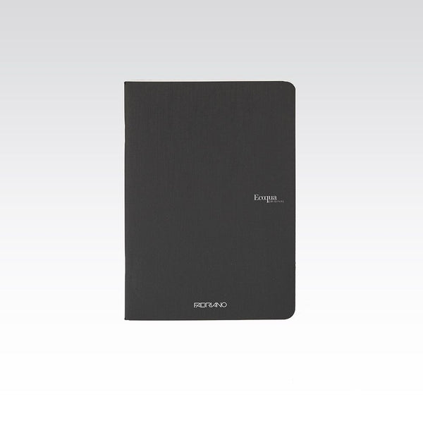 Fabriano Ecoqua Stapled Notebook 90gsm Blank A5#Colour_BLACK