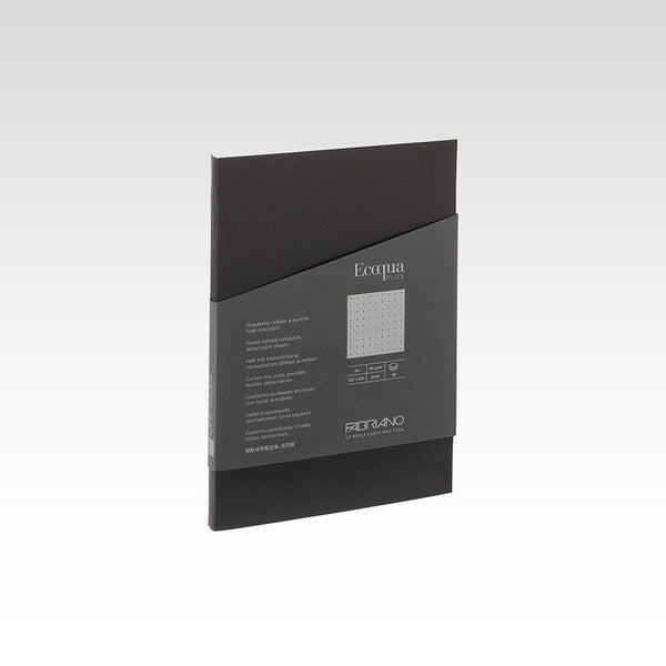 Fabriano Ecoqua Plus Glued Notebook 90gsm Dots A5#Colour_BLACK
