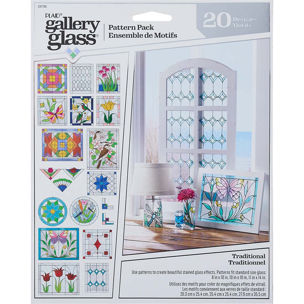 Plaid Gallery Glass Pattern Pack Traditional Pack Of 20 Designs