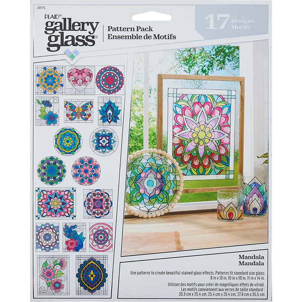 Plaid Gallery Glass Pattern Pack Mandala Pack Of 17 Designs