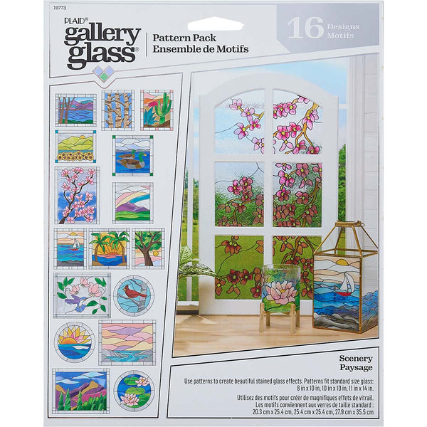 Plaid Gallery Glass Pattern Pack Scenery Pack Of 16 Design