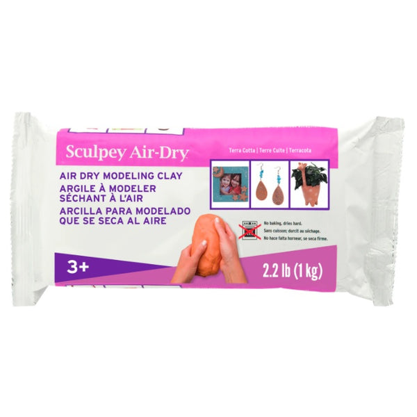 Sculpey Model Air Dry Modelling Clay 1kg#Colour_TERRACOTTA