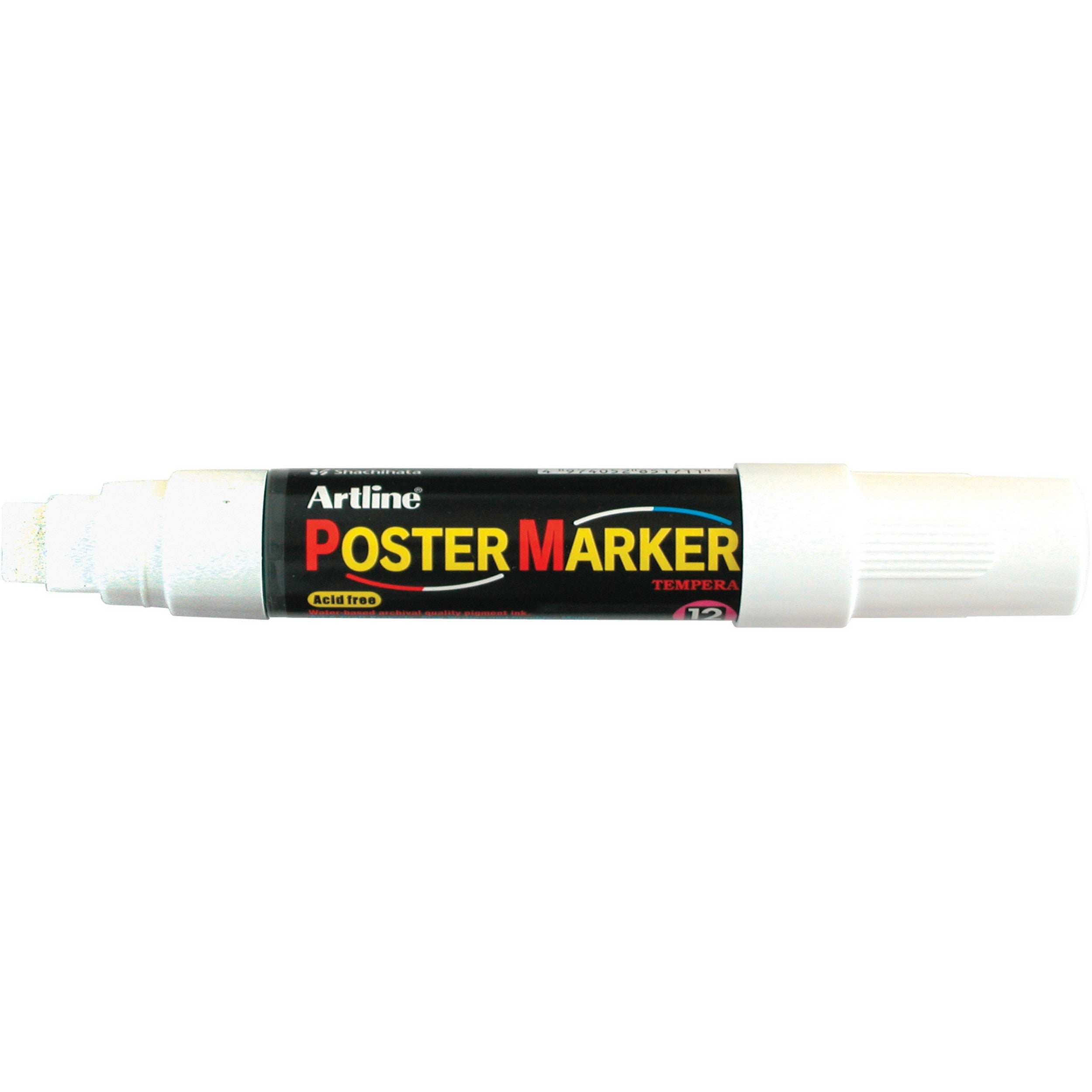 Artline Poster Marker Tempera Ink Wedge White