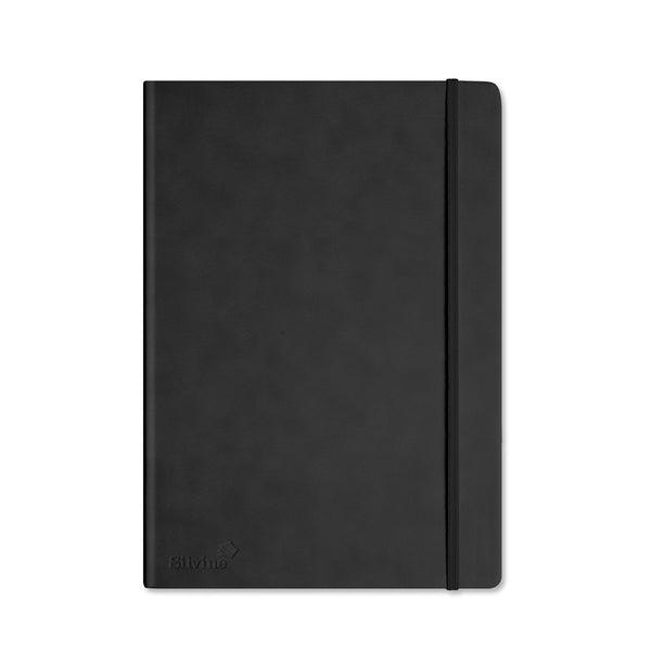 Silvine Executive Notebook A4 160 Pages Lined#Colour_BLACK