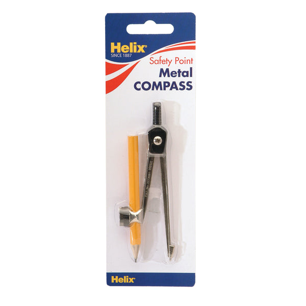 helix metal compass with pencil