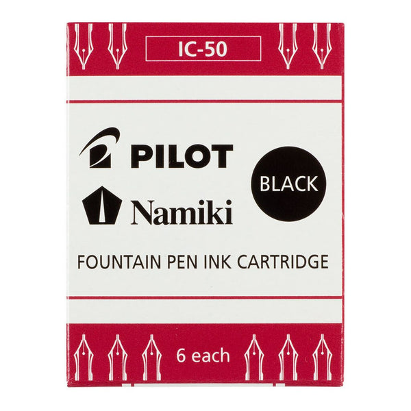 pilot fountain pen ink cartridge BLACK PACK OF  6