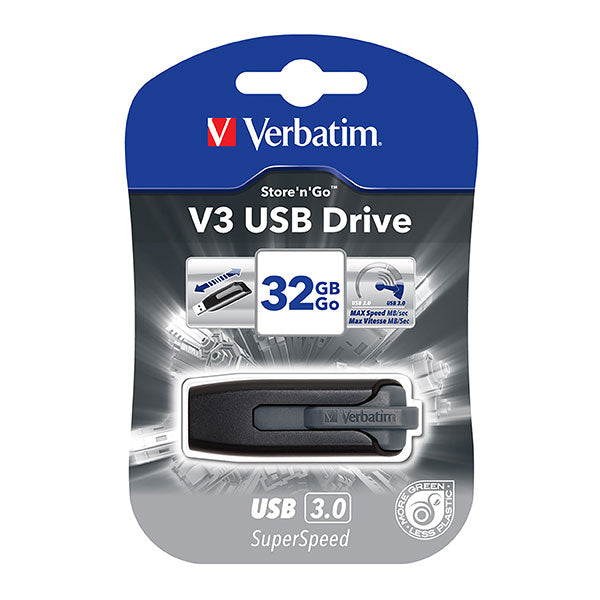 Verbatim Hard Drive USB 3.0 USB 3.0 32GB Grey