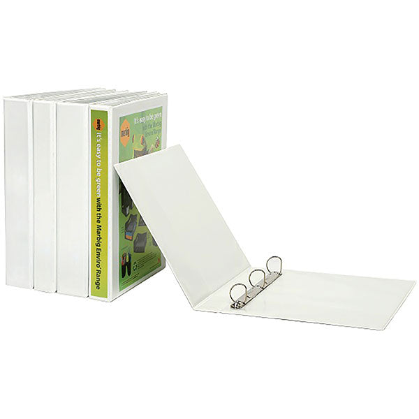 Marbig Clearview Insert Binder A5 25mm 2D White