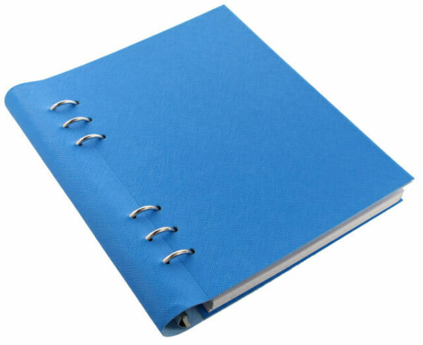 filofax clipbook a5 saffiano#Colour_FLUORESCENT BLUE