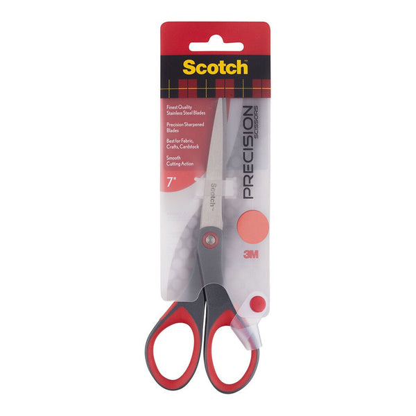 scotch precision scissors 1447 grey/red#size_7INCH
