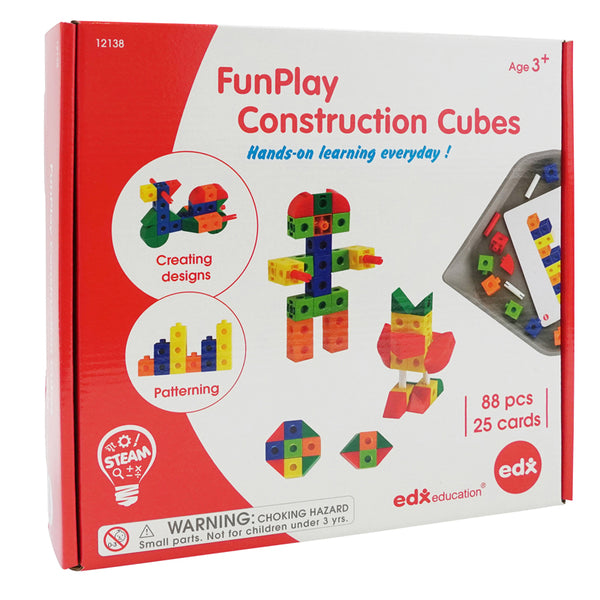 EDX Funplay Construction Cubes 88 Piece Set