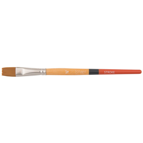 Princeton Snap! Series 9650 Art Brush Short Handle Gold Taklon Stroke#size_1/2 INCH