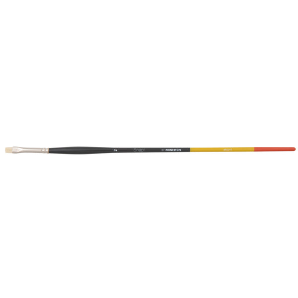 Princeton Snap! Series 9700 Art Brush Long Handle Natural Bristle Bright#size_2