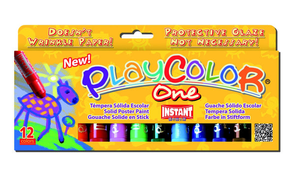 playcolor one solid poster paint - pack of 12