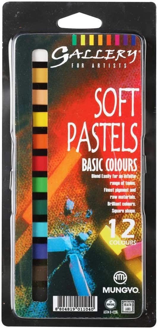 Mungyo Soft Art Pastels Basic Colours Set Of 12