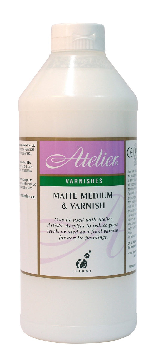 Atelier Matte Medium & Varnish 1 Litre
