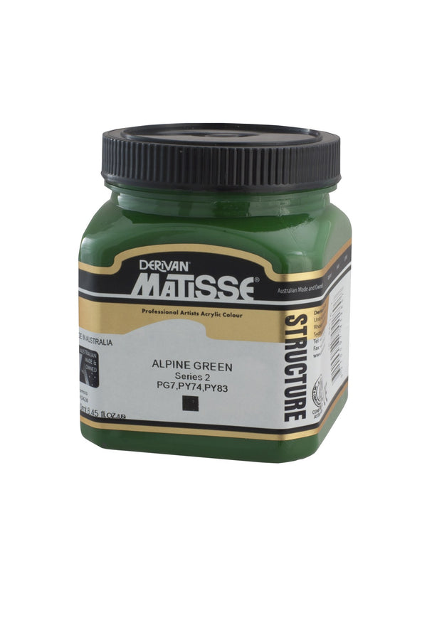 Derivan Matisse Structure Acrylic Paint 250ml#colour_alpine green (S2)