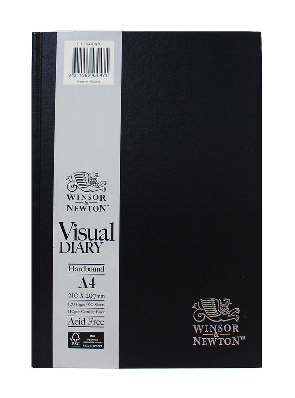 Winsor & Newton Visual Diary Hardbound 110gsm 120 Pages#size_A4