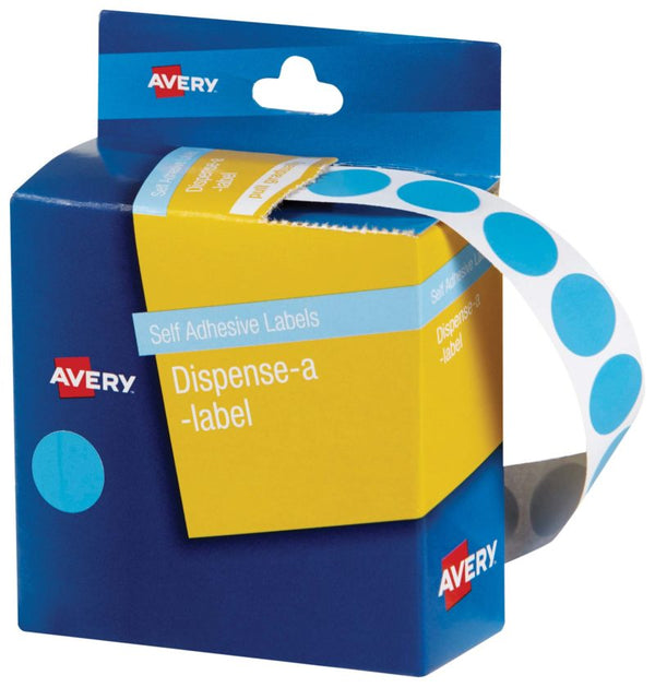 avery self adhesive label dispenser dmc14 round 14mm 1050 pack#colour_LIGHT BLUE