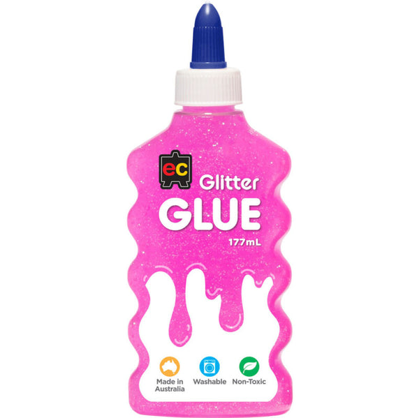 EC Glitter Glue 177ml#Colour_PINK